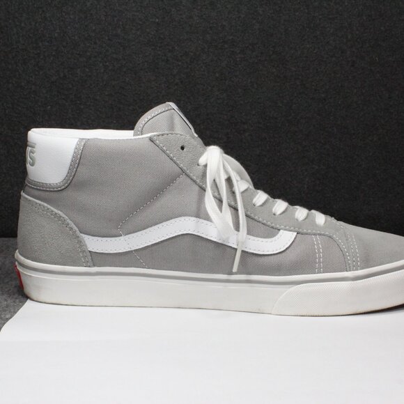 Vans Mid Skool 37 LX Vault OG Shoes Sneakers Gray and White Men's Size 12 - Picture 6 of 12